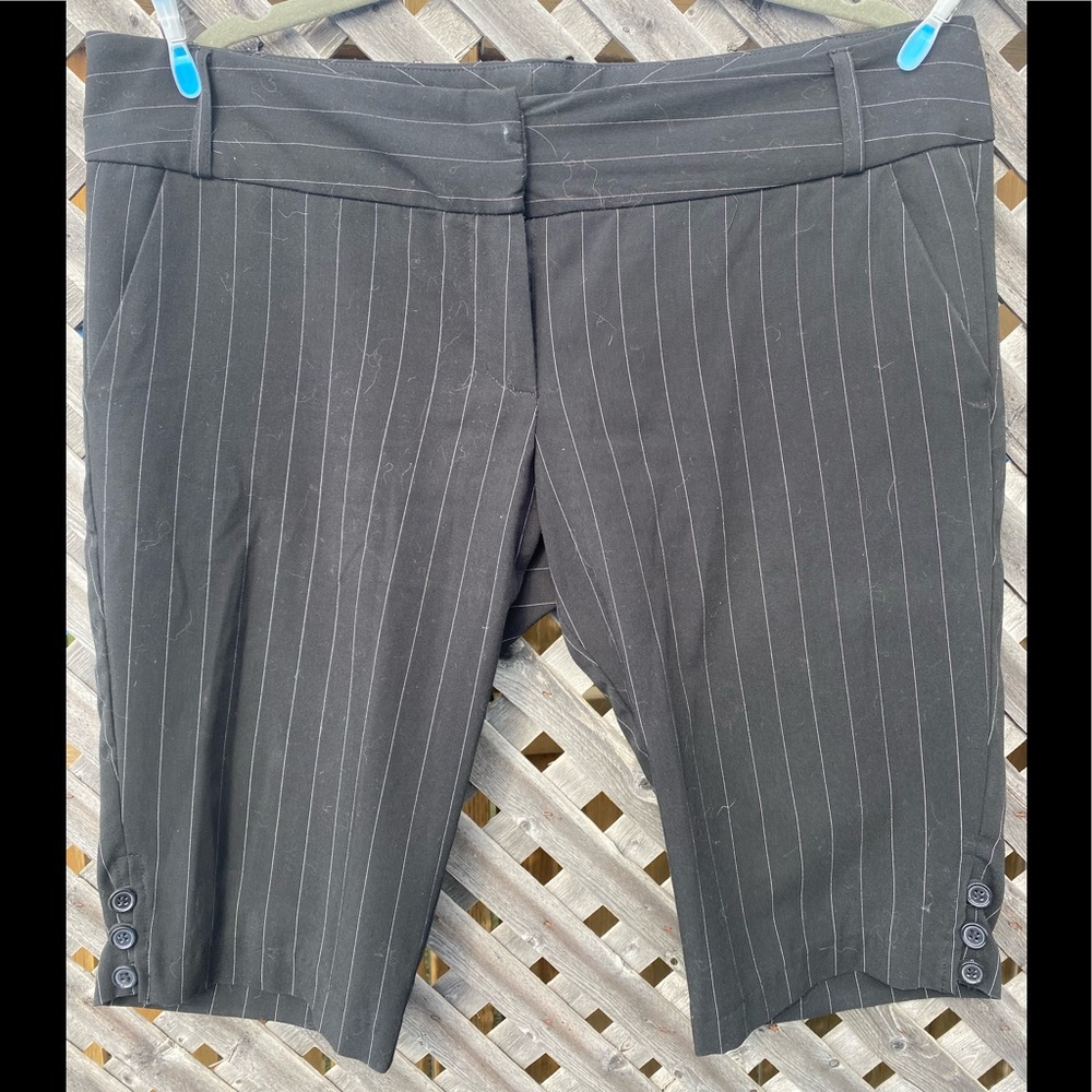 Seductions - Pin-striped Dress Shorts w/pockets